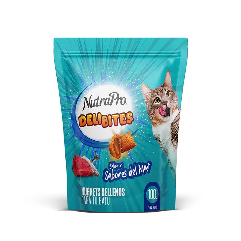 Nutra Pro Delibites Snack para Gatos Sabores del Mar 100g
